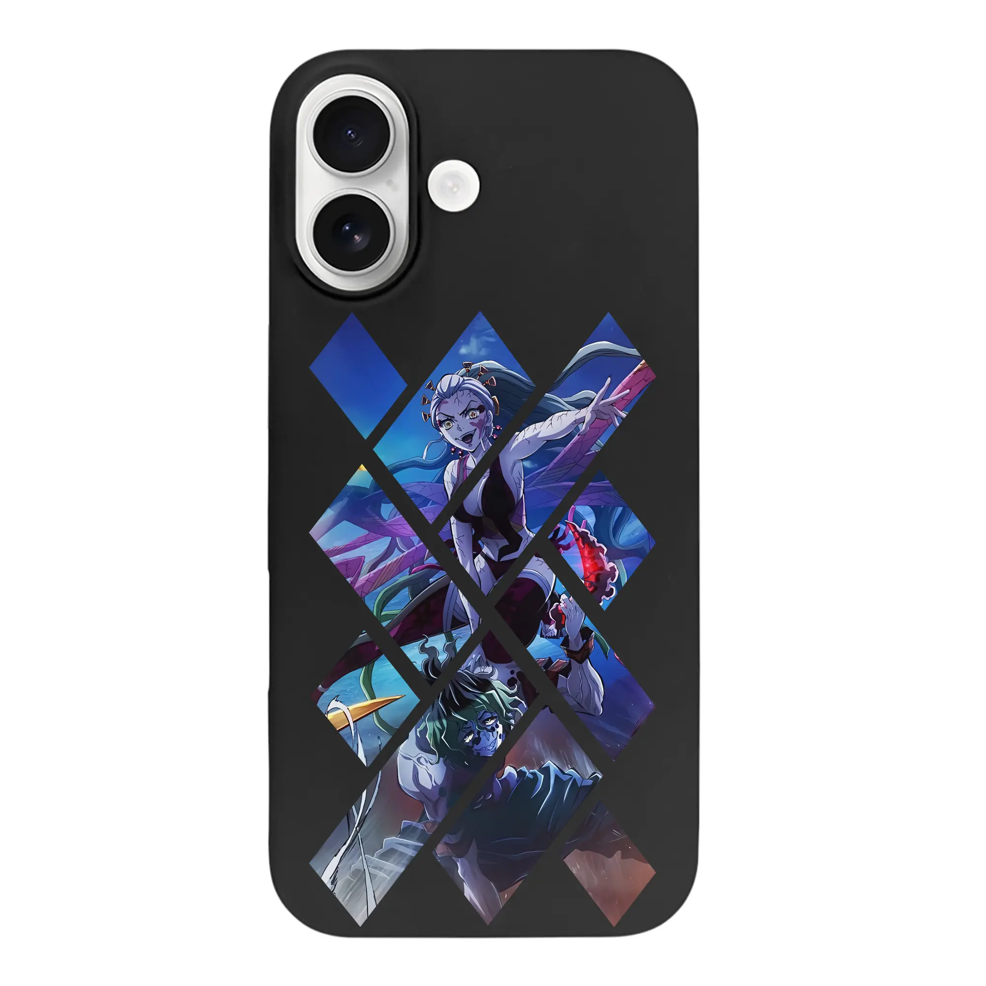 鬼滅の刃 グッズ,堕姫 - iPhone 17 シリーズ シリコンケース 薄型 耐衝撃 指紋防止 ソフトタッチカバー 精密フィット 傷防止 保護ケース iPhone 17/17 Air/17 Pro/17 Pro Max 対応